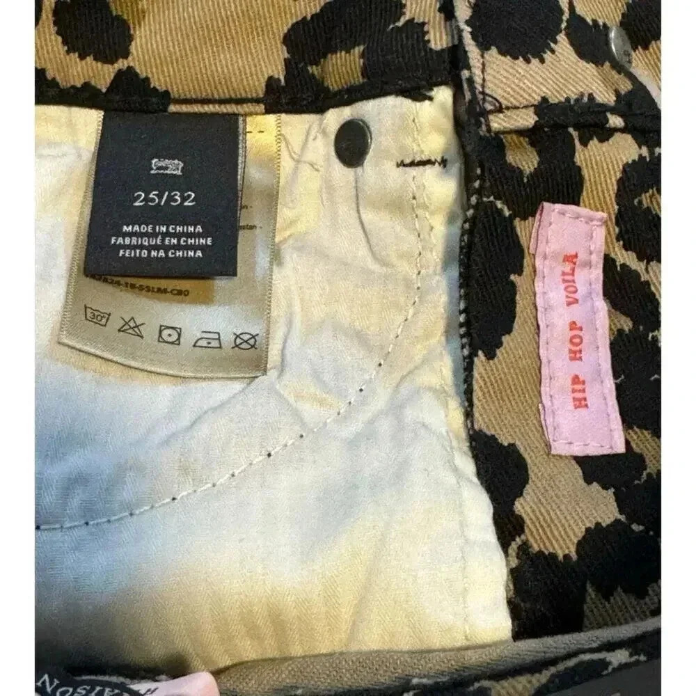 NEW Scotch & Soda Women’s Size 25/32 Leopard La Bohémienne Mid Rise Skinny NWT - Picture 6 of 7